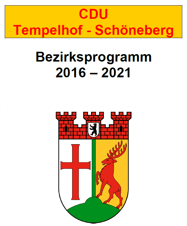 Stark fr Tempehof-Schneberg - das Bezirksprogramm fr 2016 bis 2021